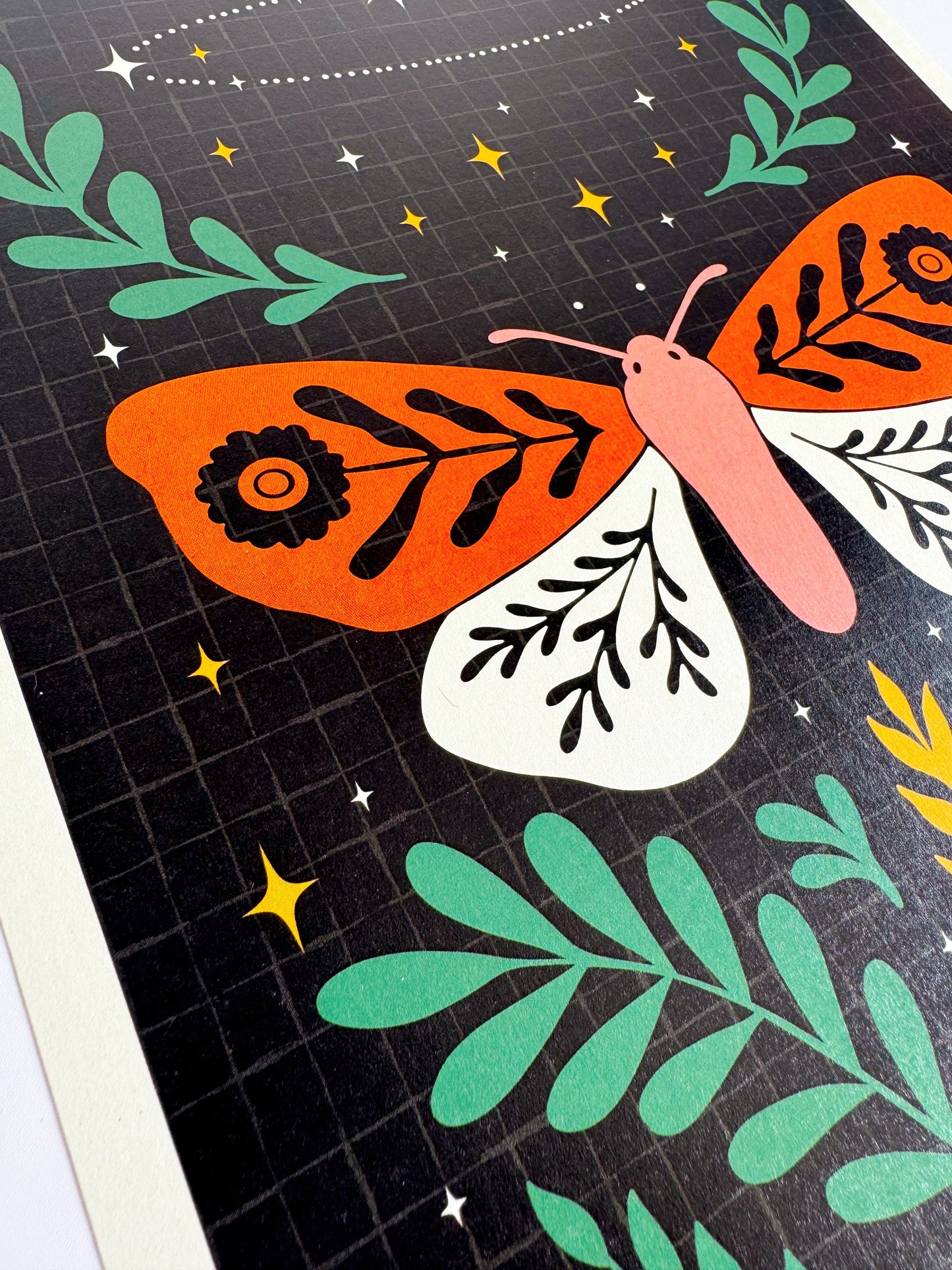 Limited Edition Celestial Moth Print - A4