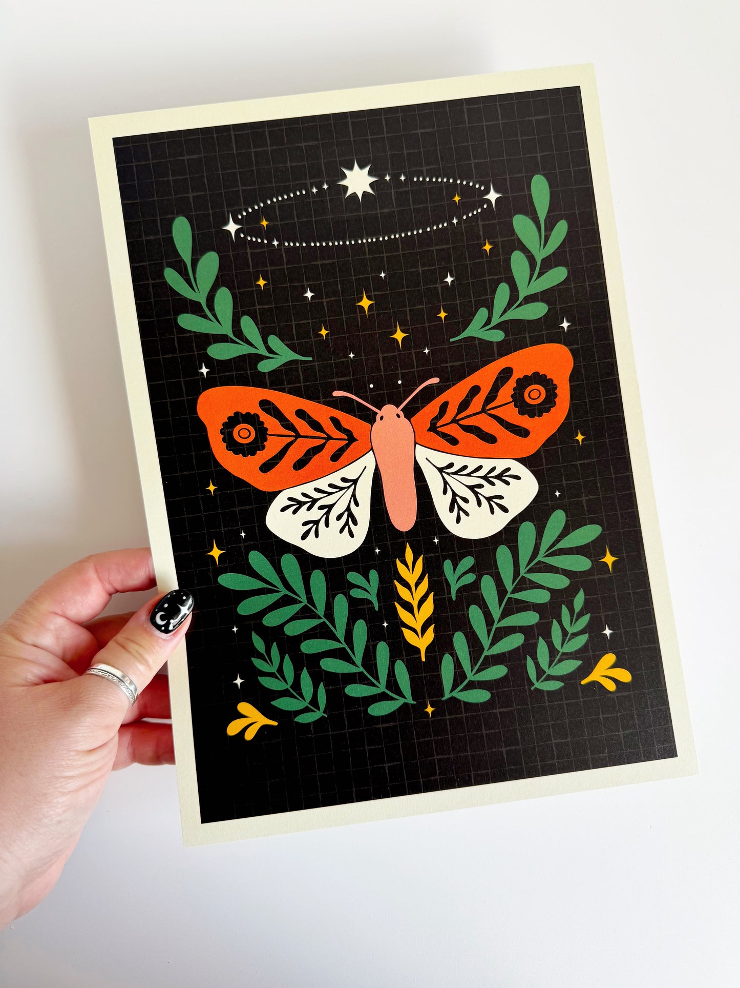 Limited Edition Celestial Moth Print - A4