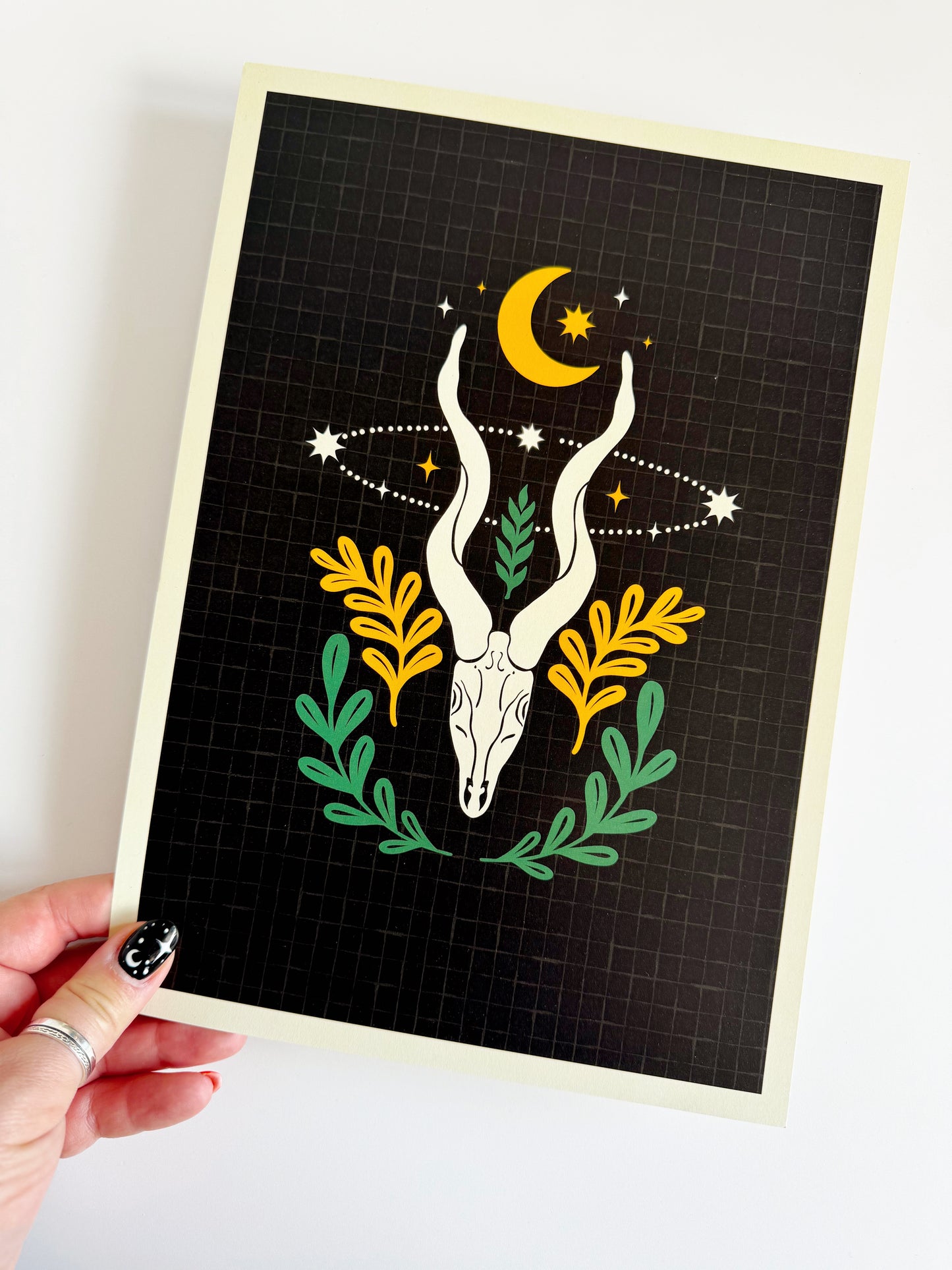 Limited Edition Animal Skull Print - A4