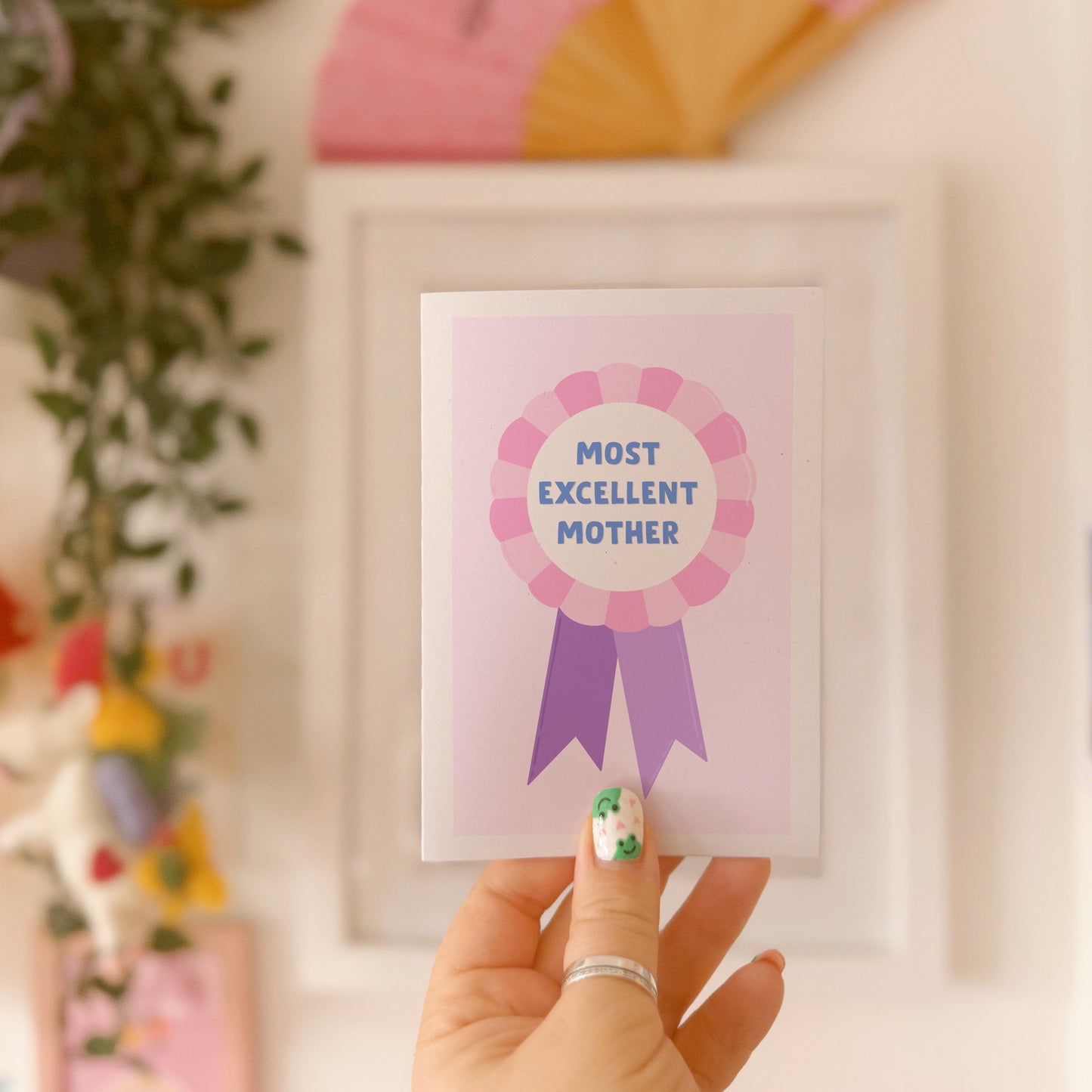 Most Excellent Mother Award Card - A6 Greetings Card