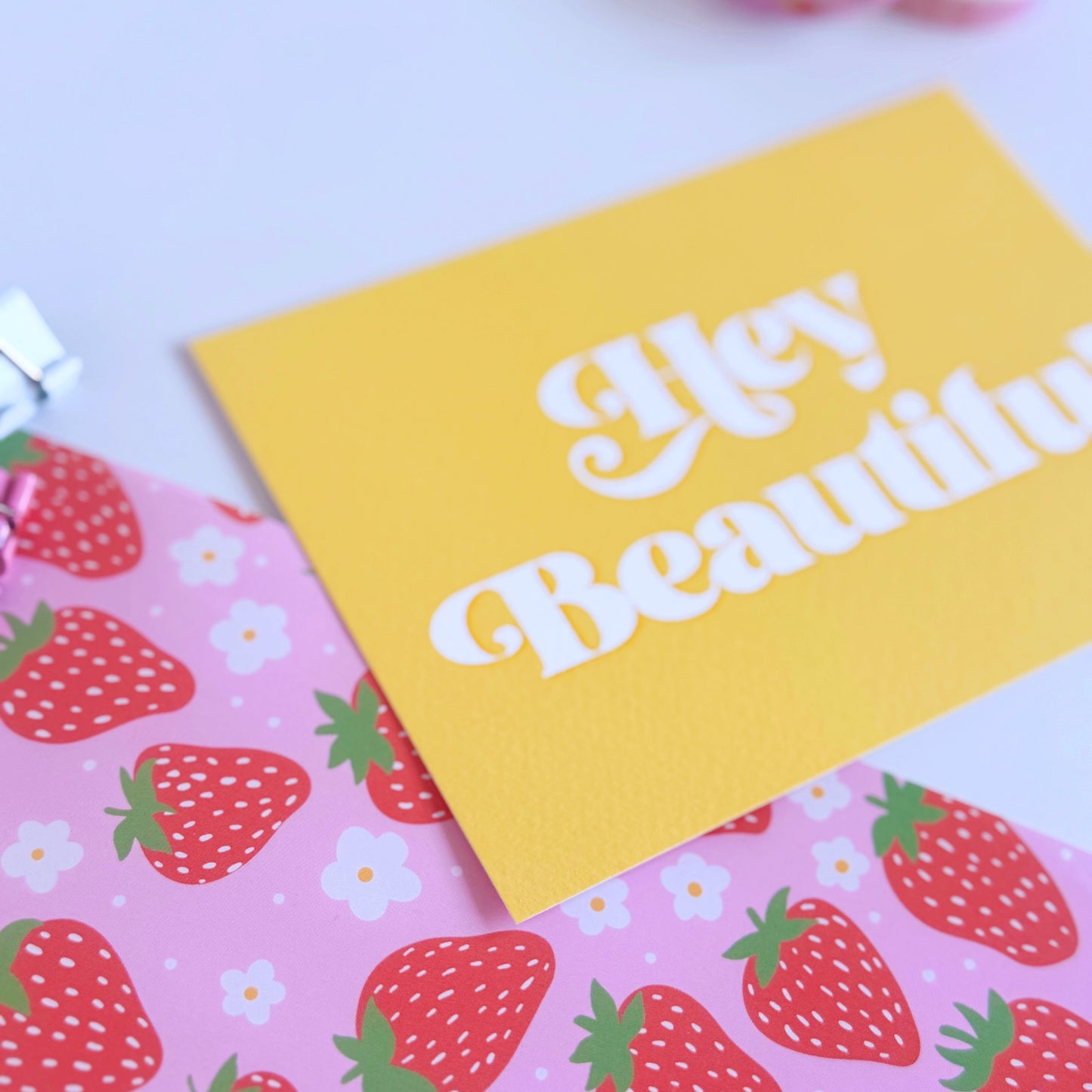 Hey Beautiful Postcard