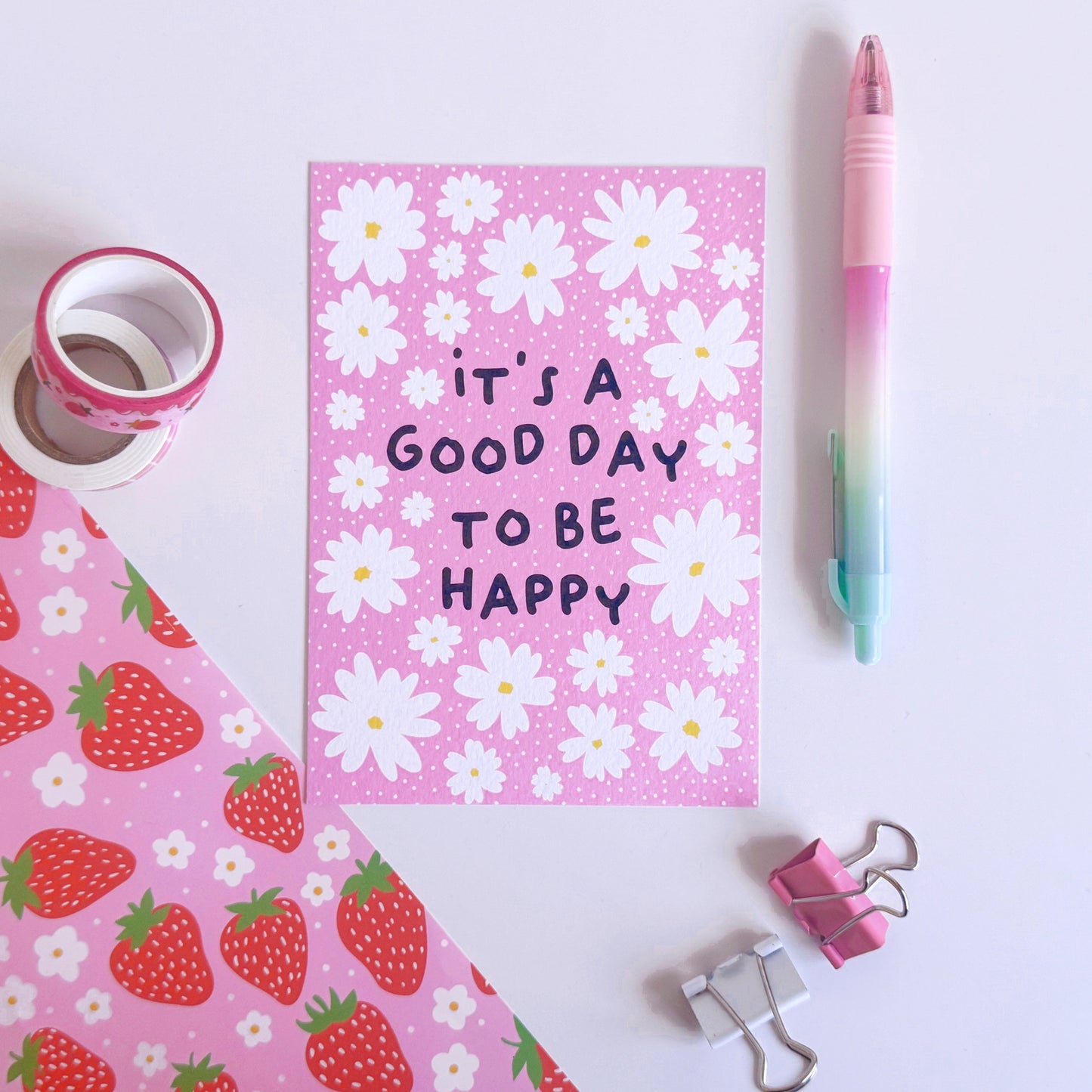 It's A Good Day To Be Happy Postcard