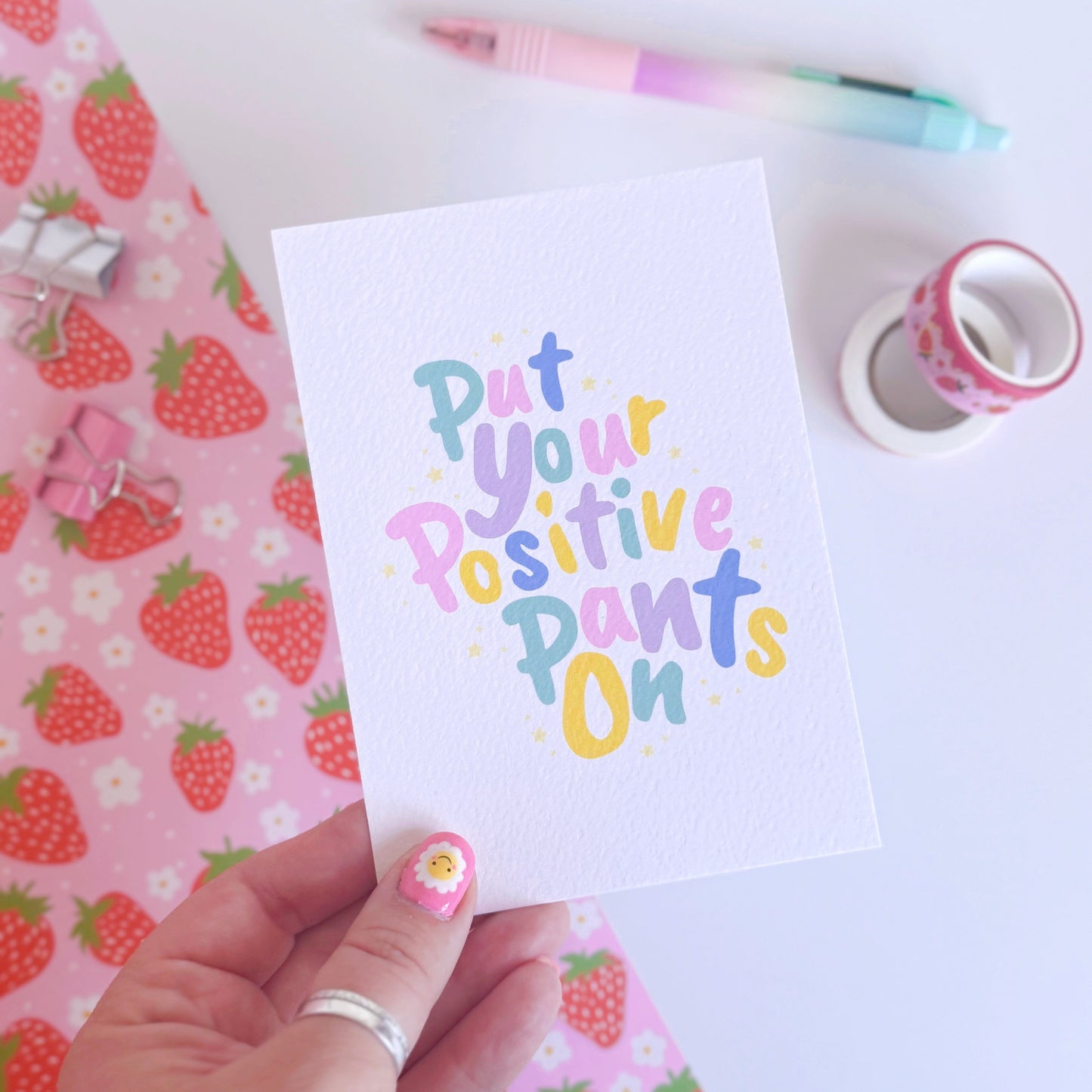 Put Your Positive Pants On Postcard
