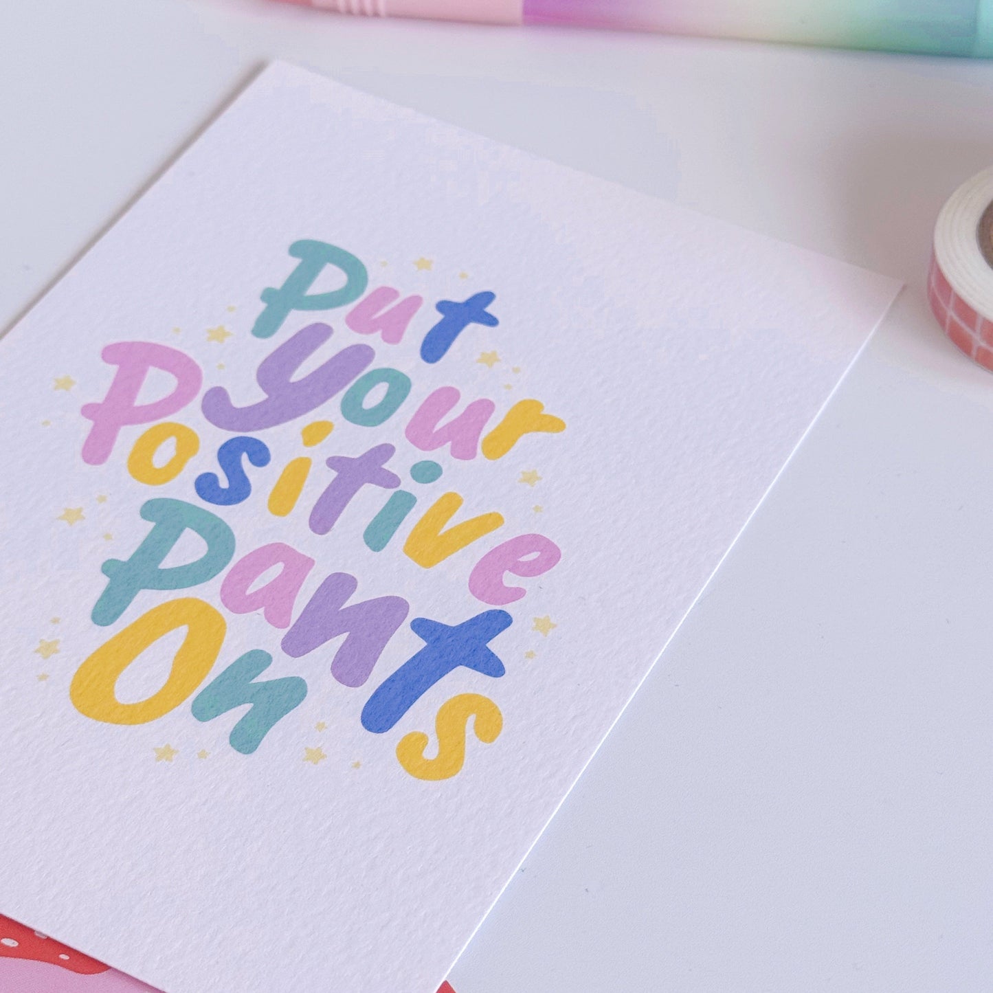 Put Your Positive Pants On Postcard