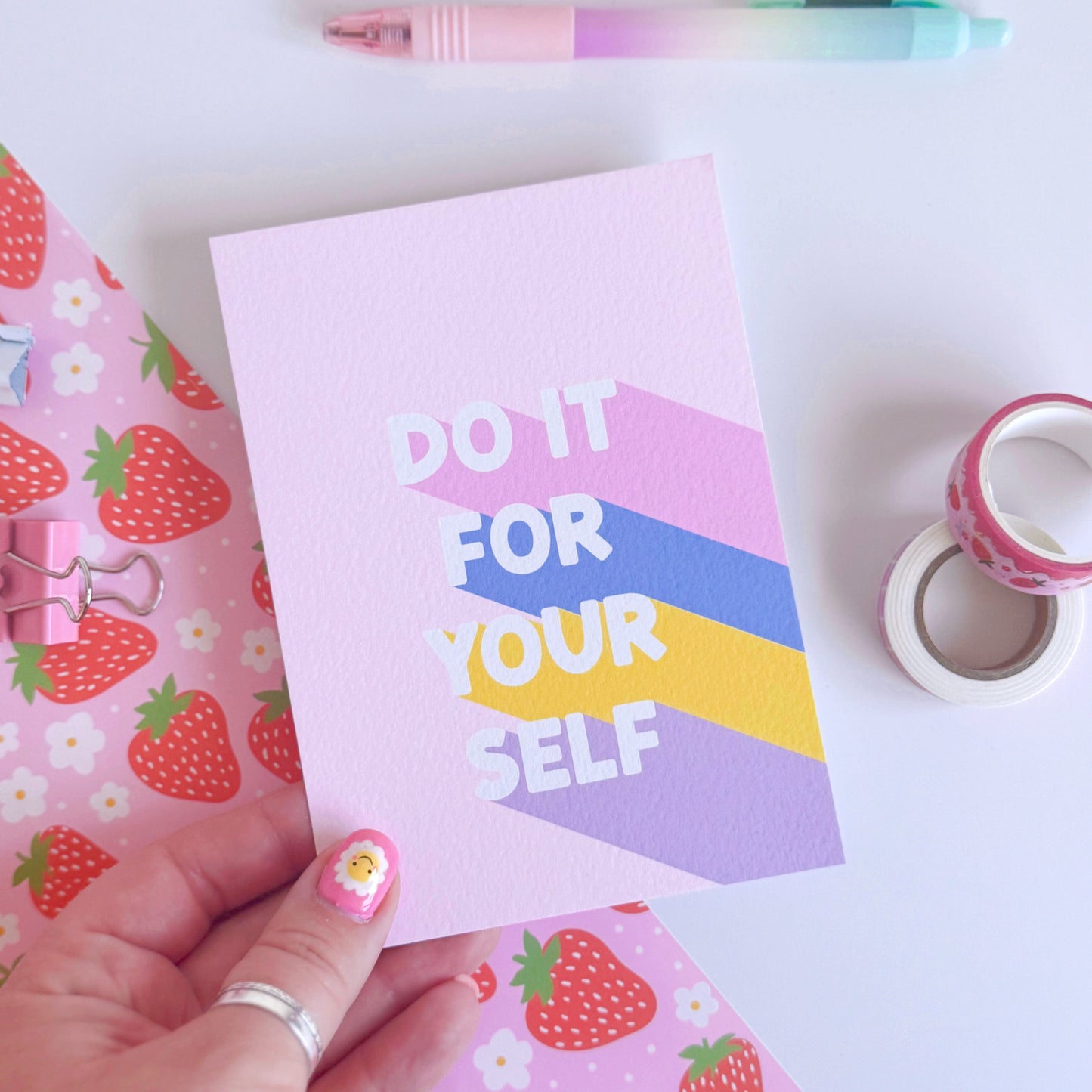 Do It For Yourself Postcard