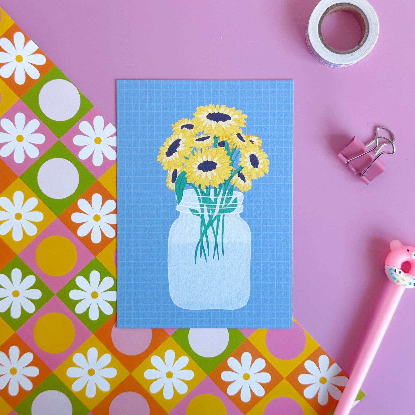 Sunflowers Luxury Postcard