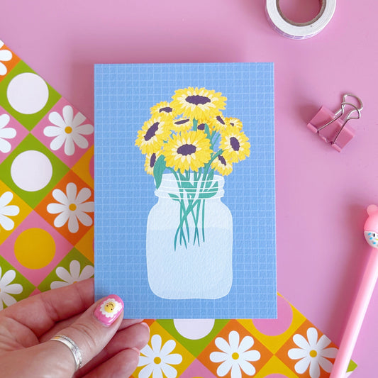 Sunflowers Luxury Postcard