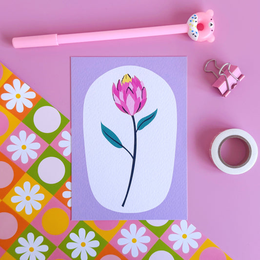 Flower Stem Luxury Postcard