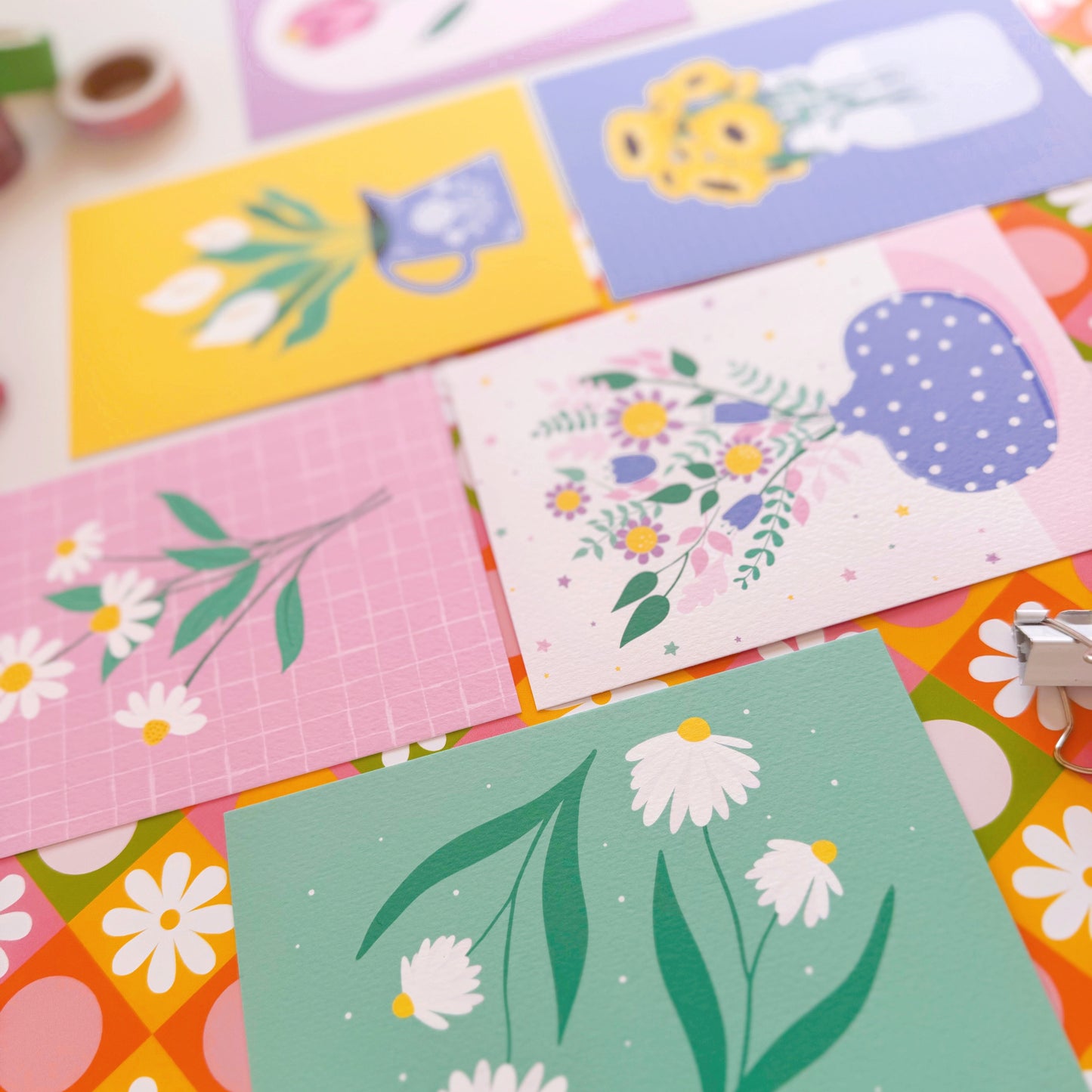 Flower Postcards - Pack of 6 Luxury Postcards