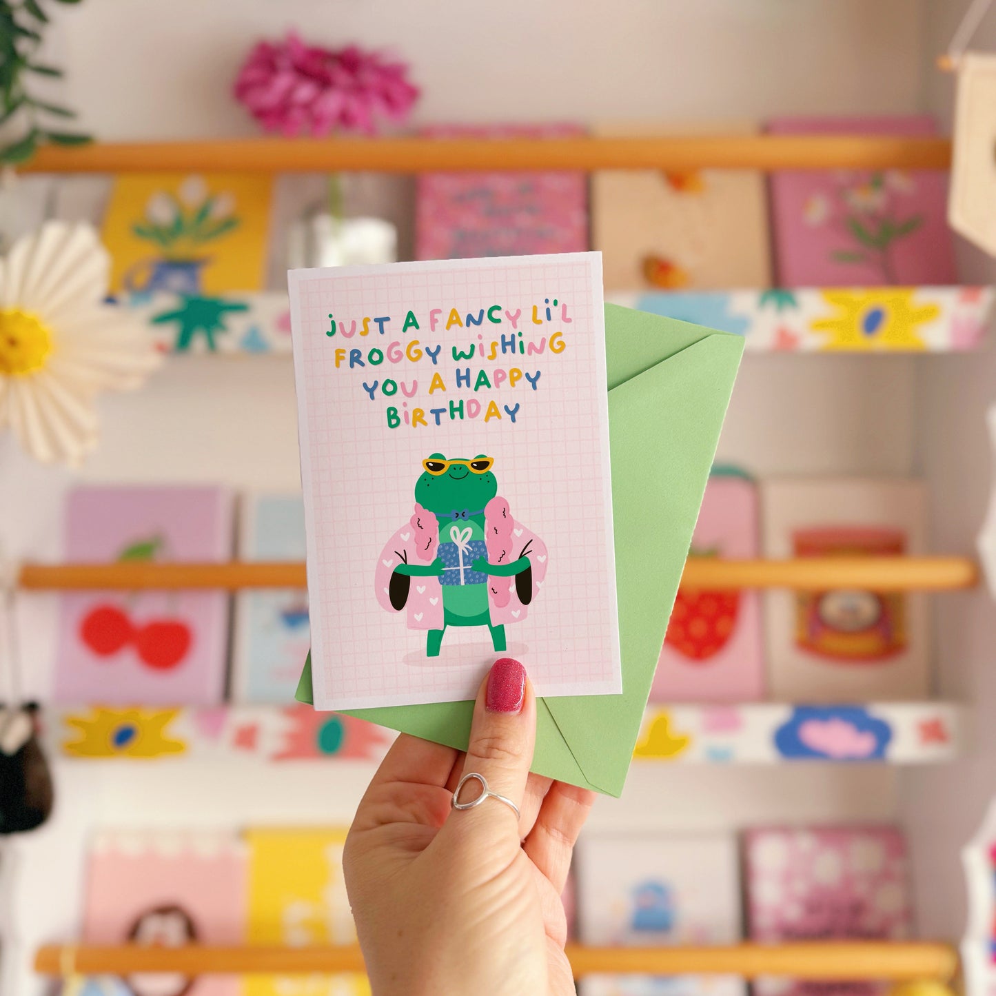 Birthday Frog Card - A6 Greetings Card