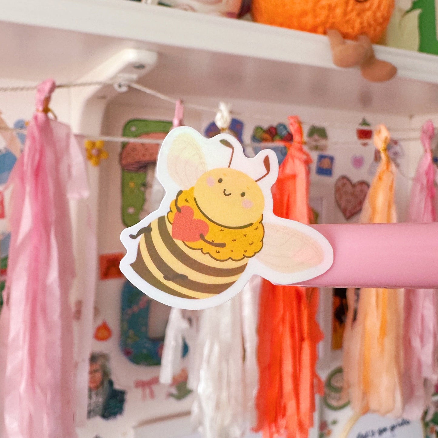 Bumble Bee Stickers - Holographic Mini Sticker Sheet