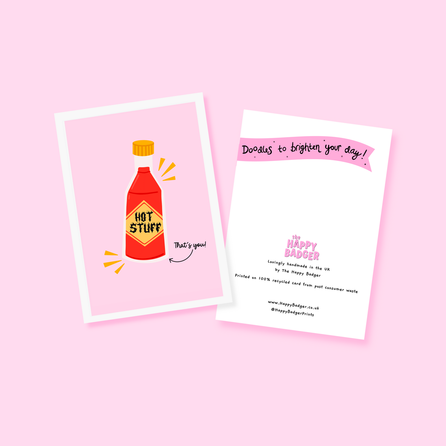 Hot Stuff Card - A6 Greetings Card