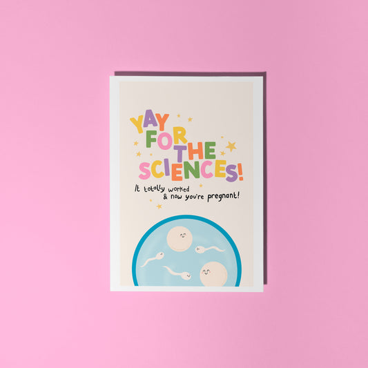 IVF Success Congratulations Card - A6 Greetings Card With Envelope
