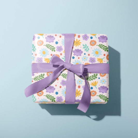 Colourful Floral Gift Wrap - 50x70cm Sheets