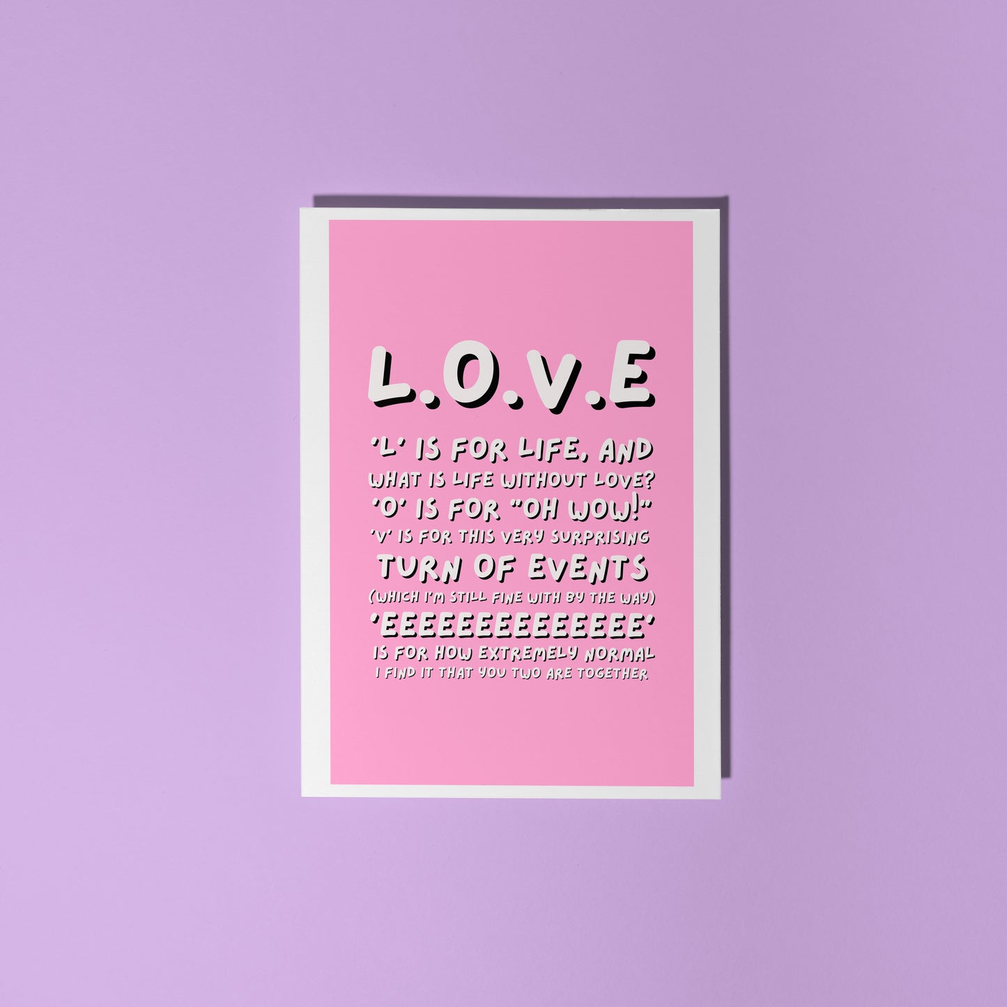 Ross Friends - Love Quote - Card - A6 Greetings Card