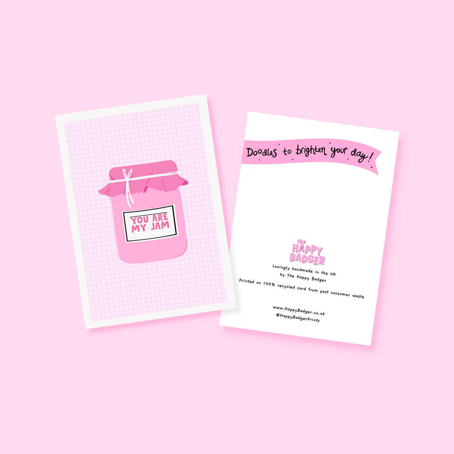 You Are My Jam - Love Themed Greetings Card - A6 Size