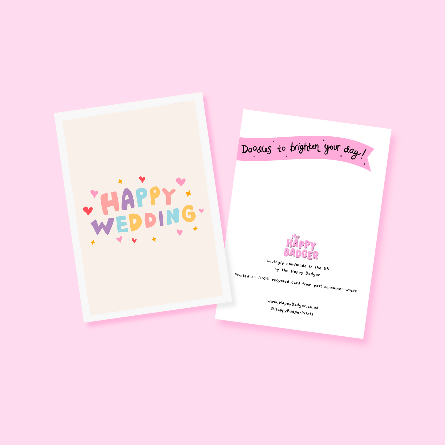 Happy Wedding Card - A6 Greetings Card