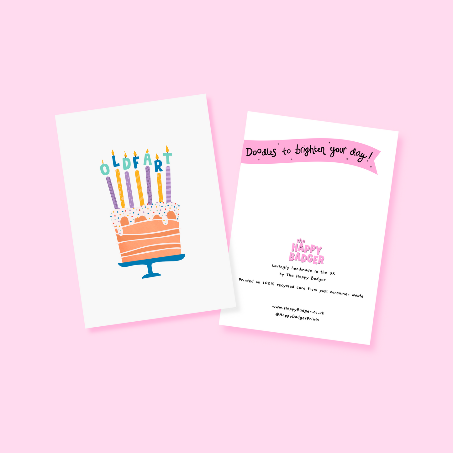 Old Fart Birthday Card - A6 Greetings Card