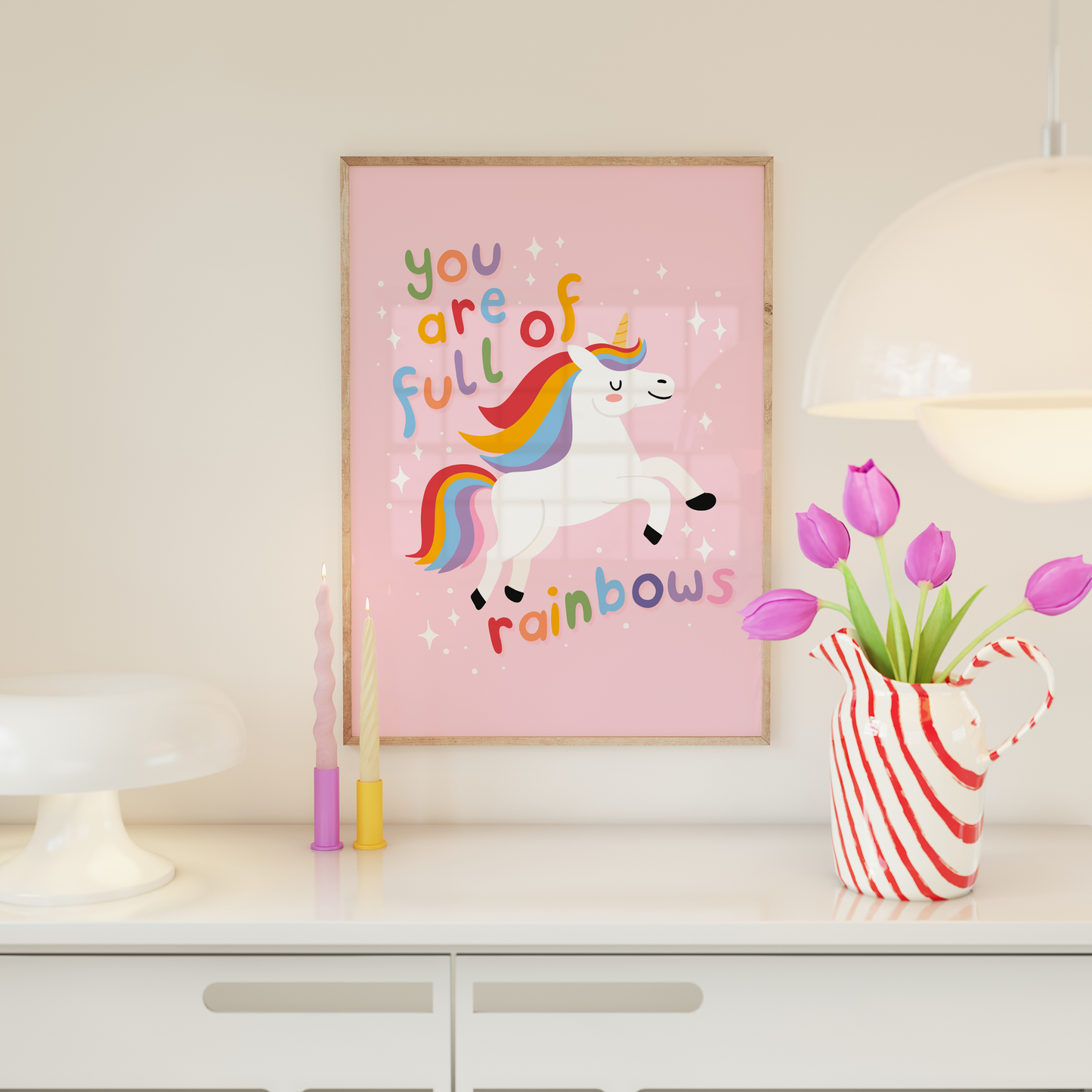 You Are Full Of Rainbows Print - Unicorn Wall Art
