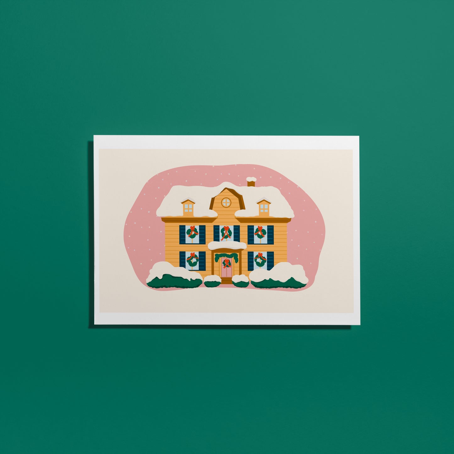 Christmas House Christmas Card - A6 Greeting Card with Envelope