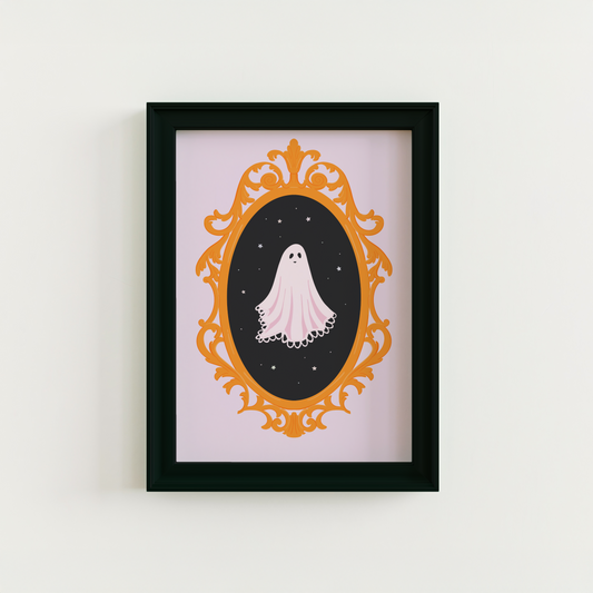 Ghost Print - Halloween Themed Wall Art
