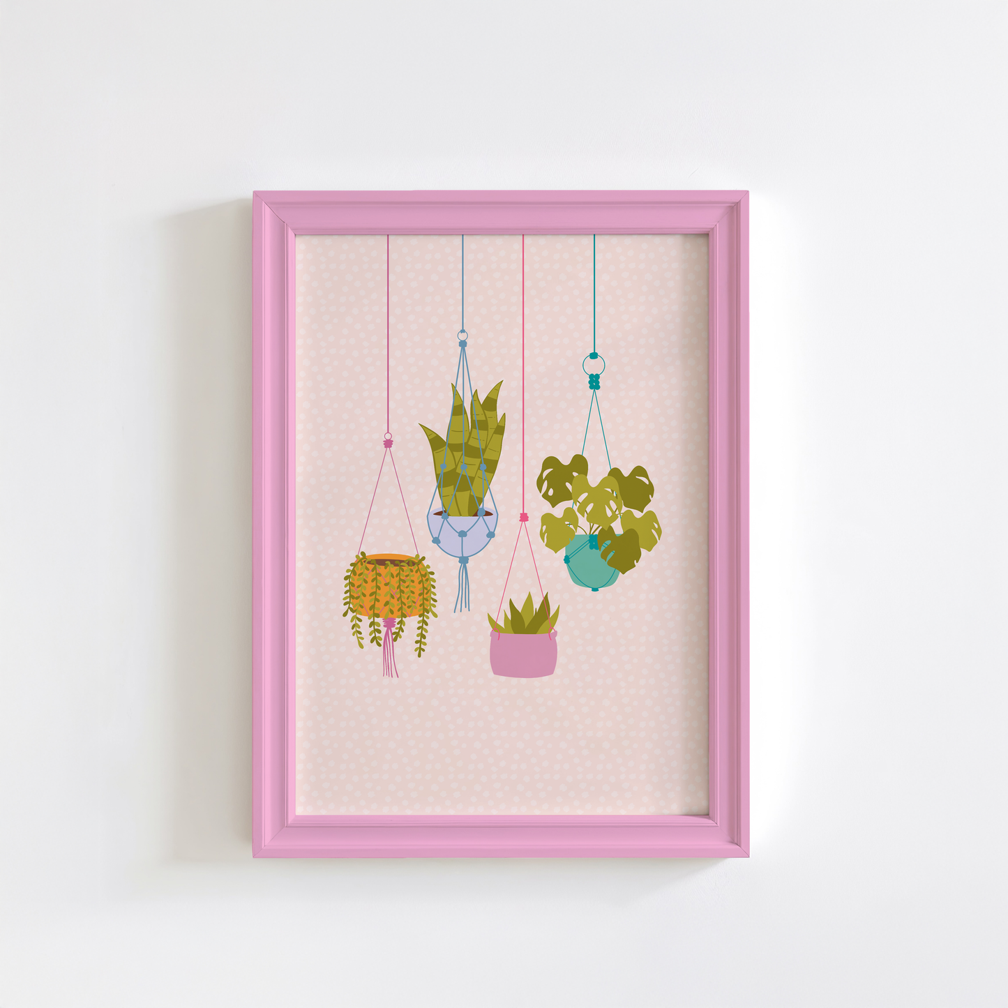 Hanging Plants Print - Botanical Wall Art