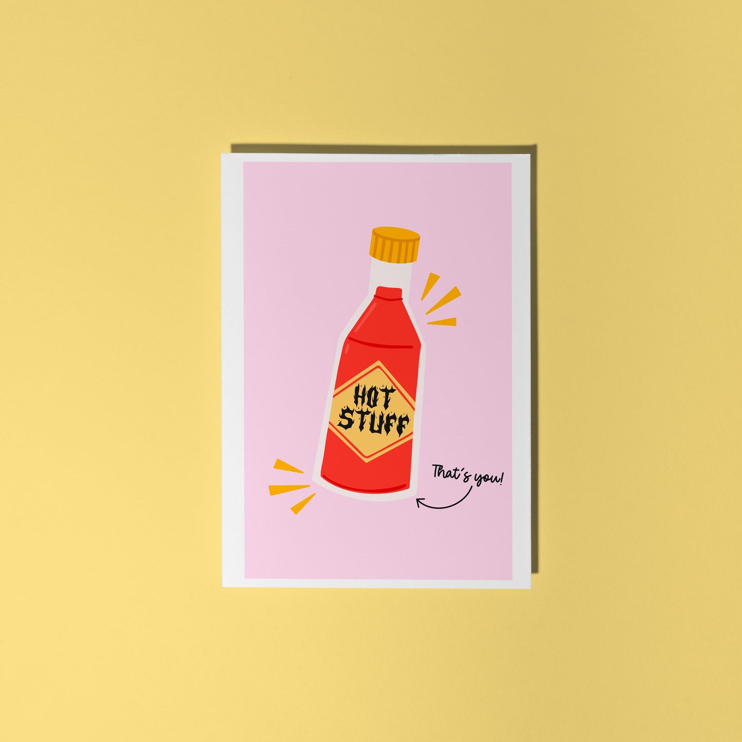 Hot Stuff Card - A6 Greetings Card
