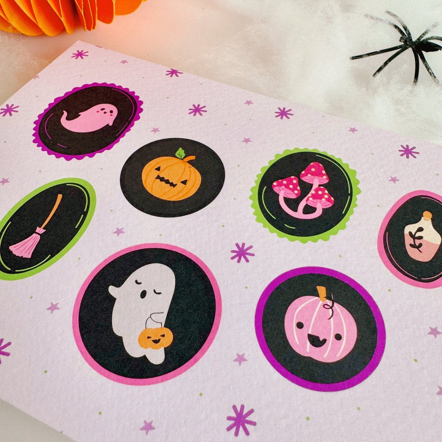 Halloween Spooky Frames Postcard