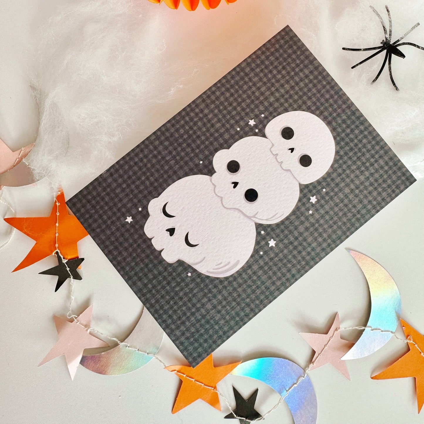 Halloween Skulls Postcard