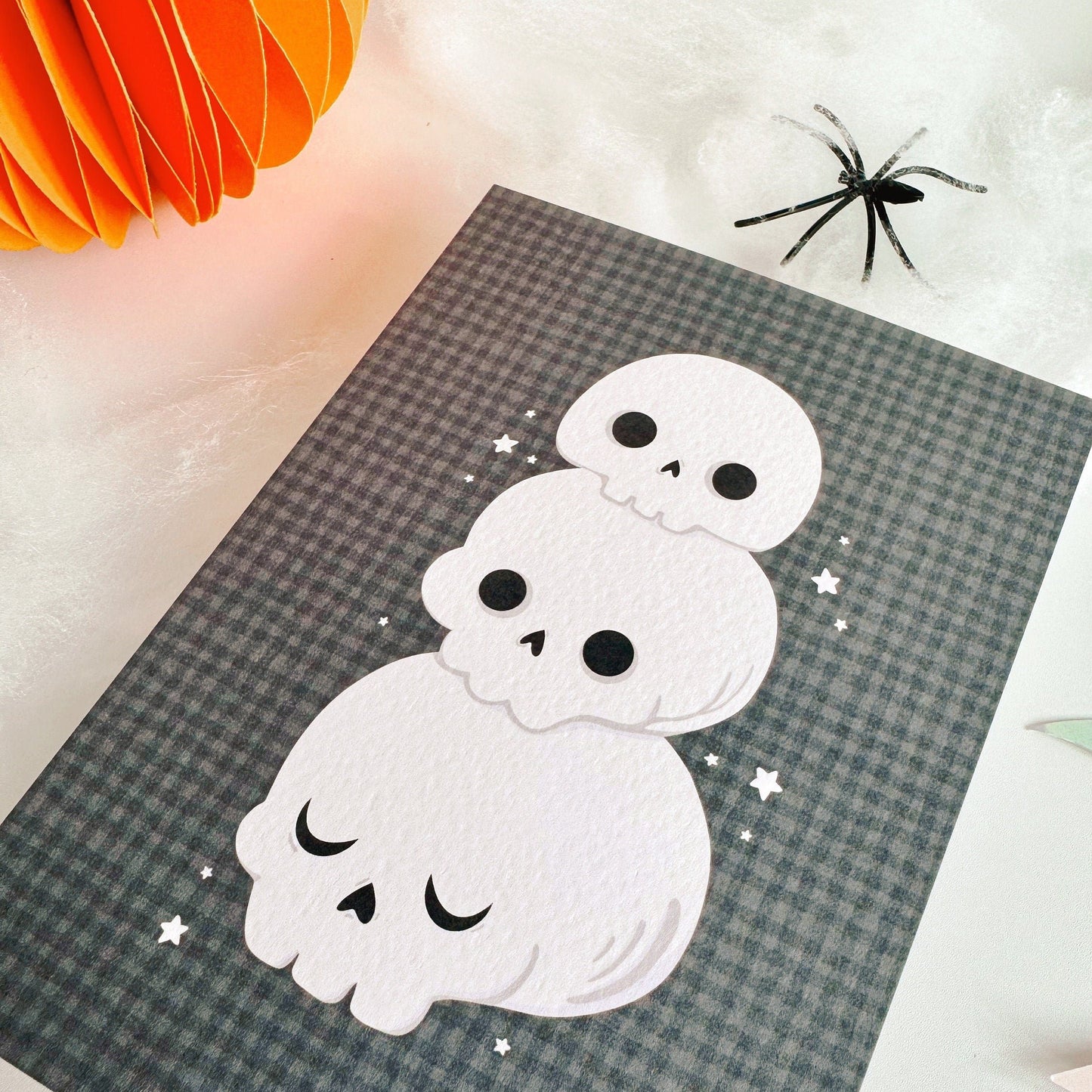 Halloween Skulls Postcard