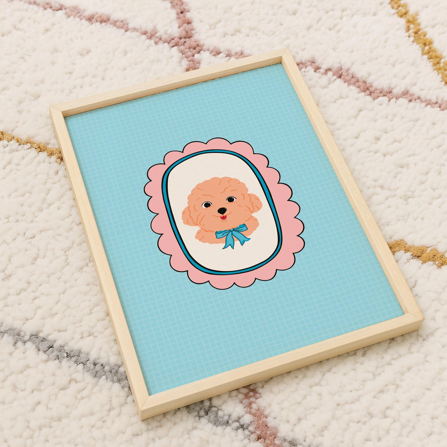 Cute Cockapoo Print - Sweet Dog Illustration Wall Art