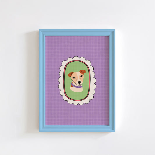 Jack Russell Print - Cute Dog Illustration Art