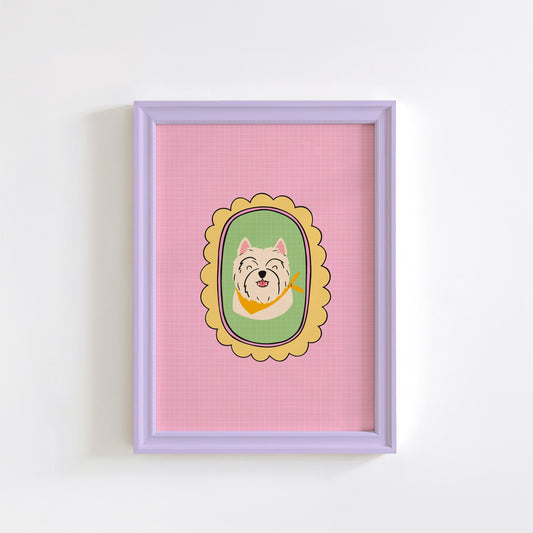 West Highland Terrier Print - Cute Dog Wall Art
