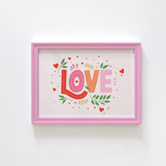 Love Typography Print