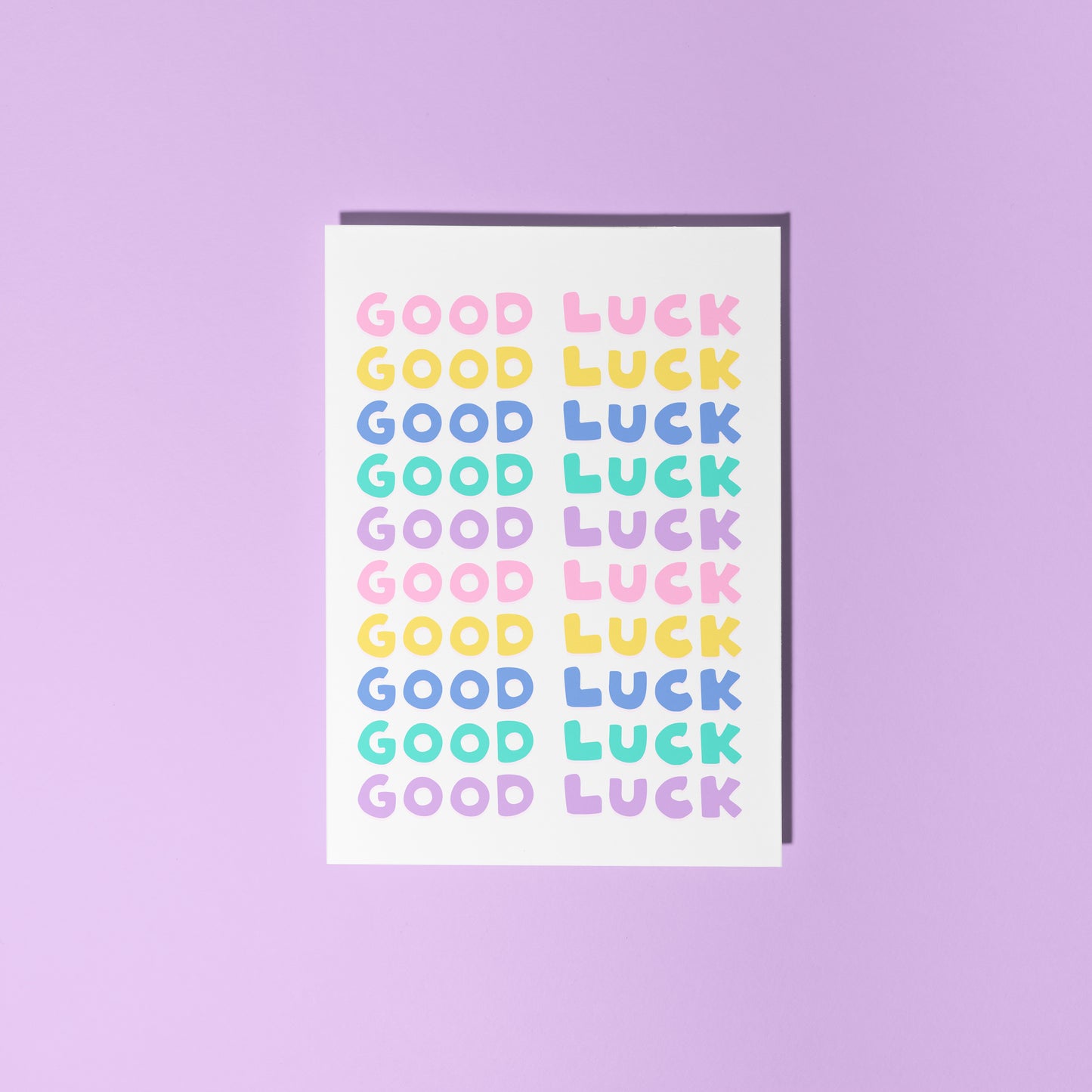 Good Luck Card - A6 Greetings Card