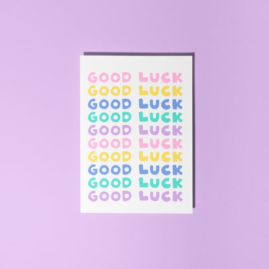 Good Luck Card - A6 Greetings Card