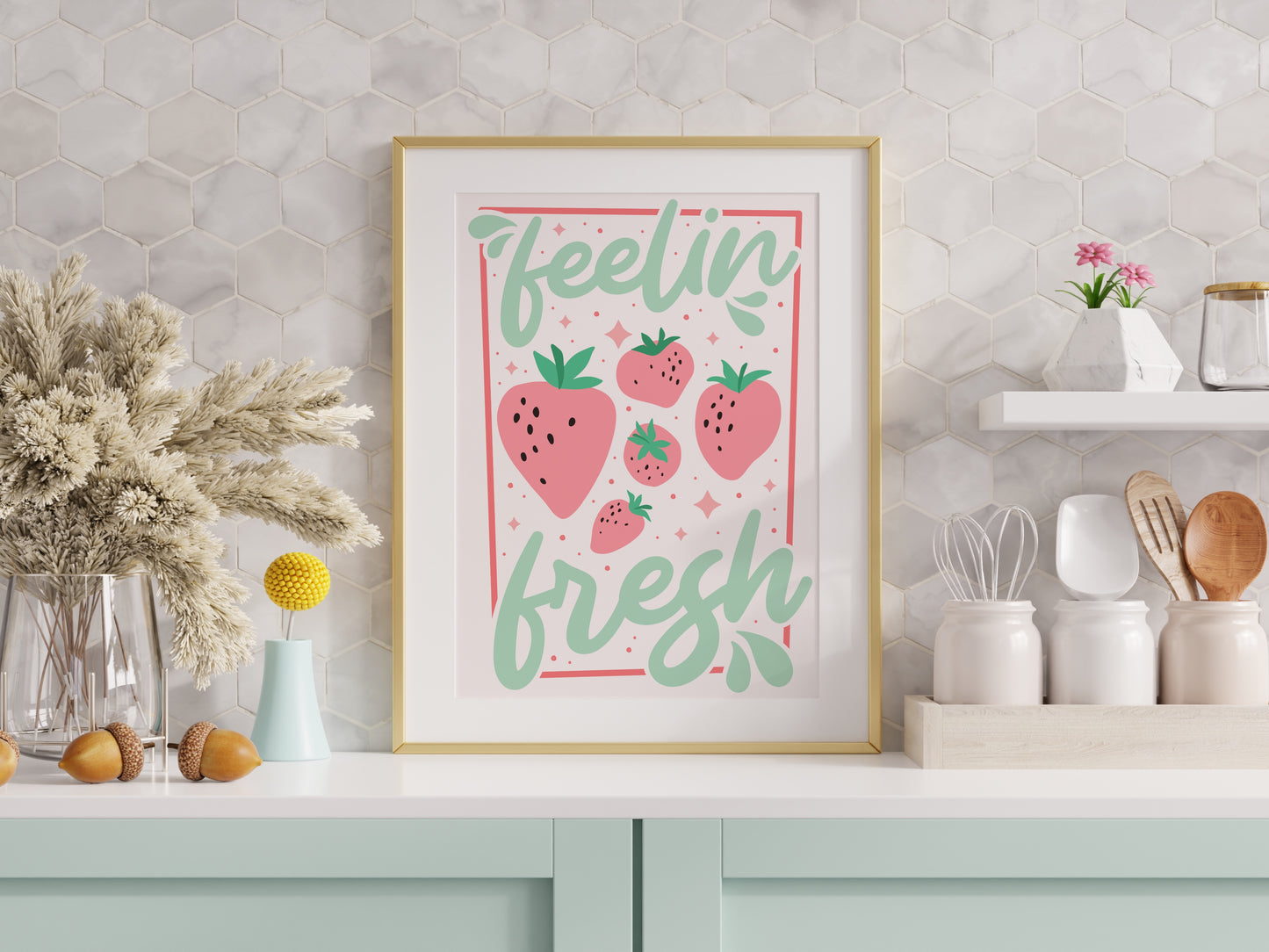 Feelin' Fresh Strawberry Print