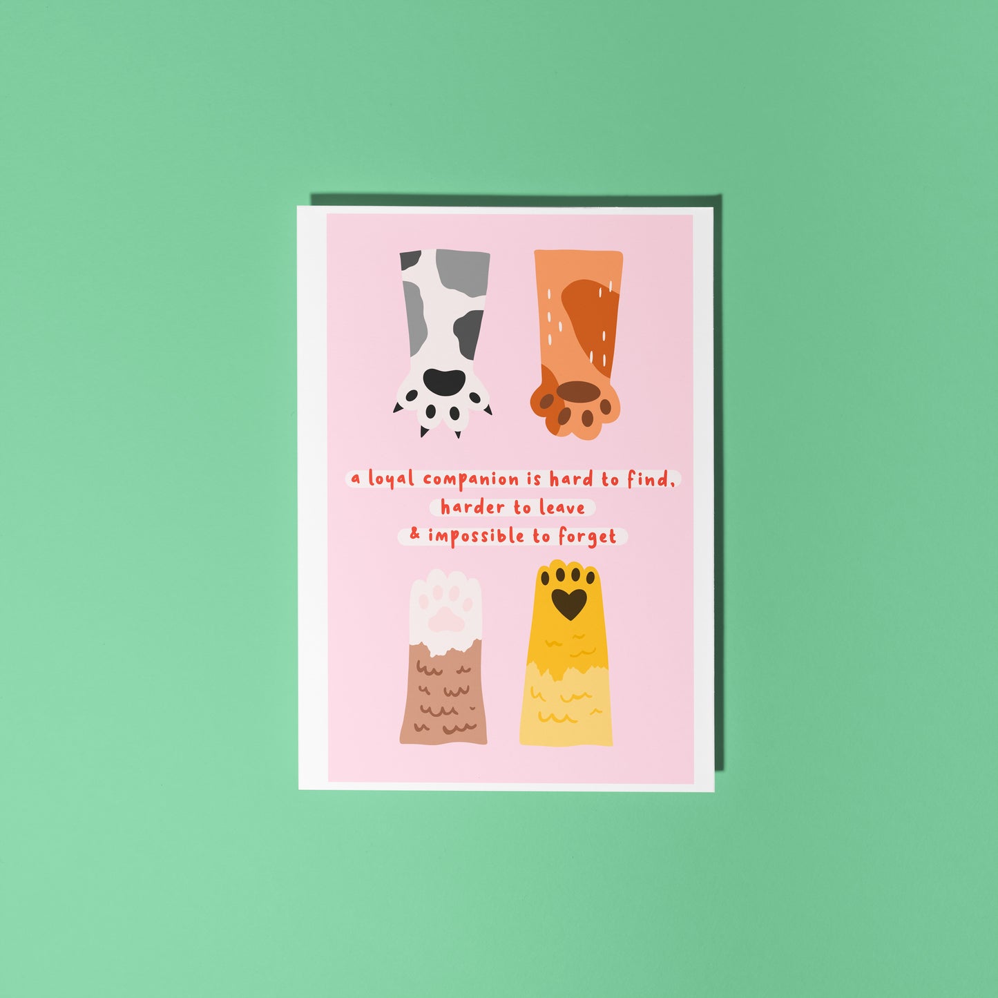 Pet Loss Card - A6 Greetings Card
