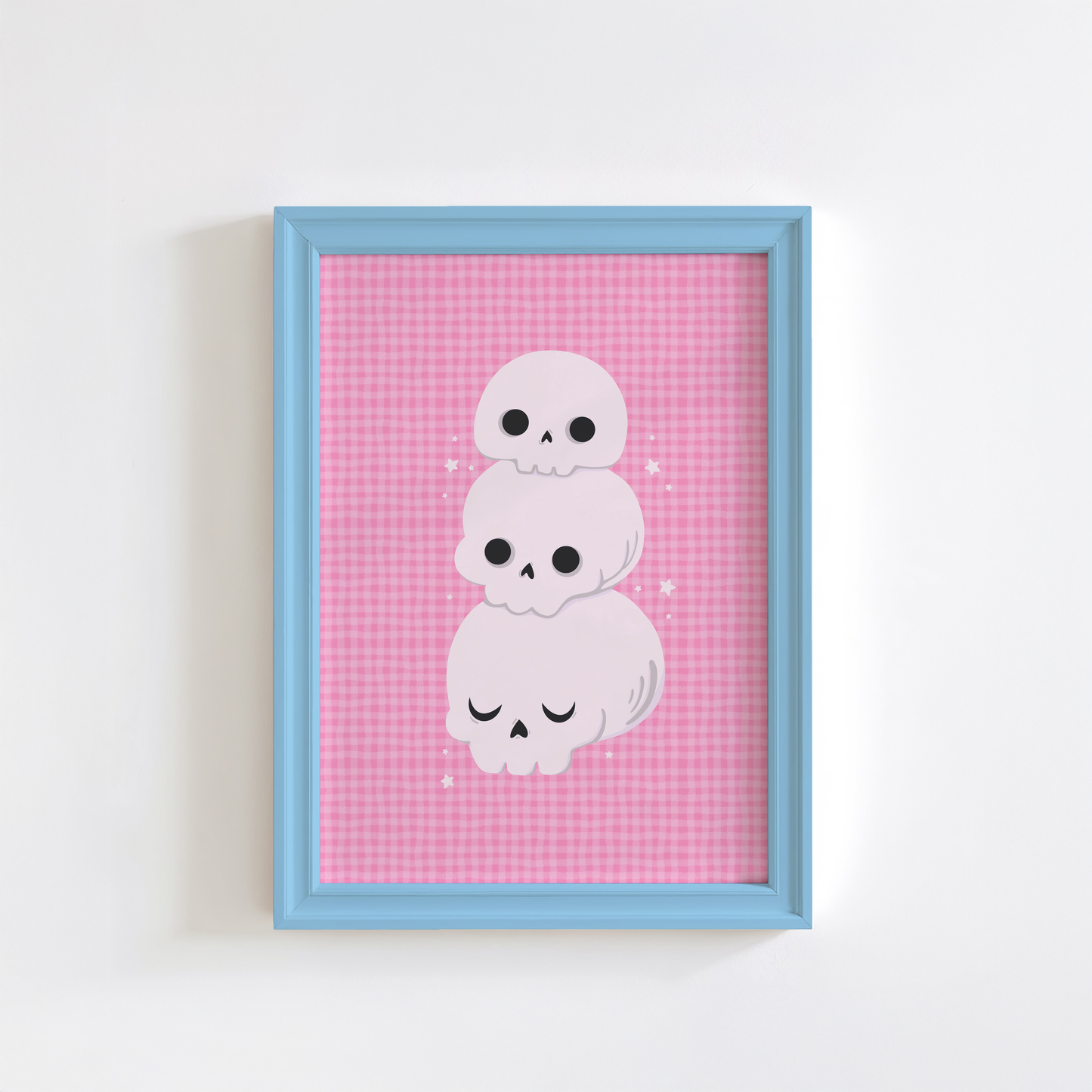 Skull Print - Cute Pink Halloween Decor