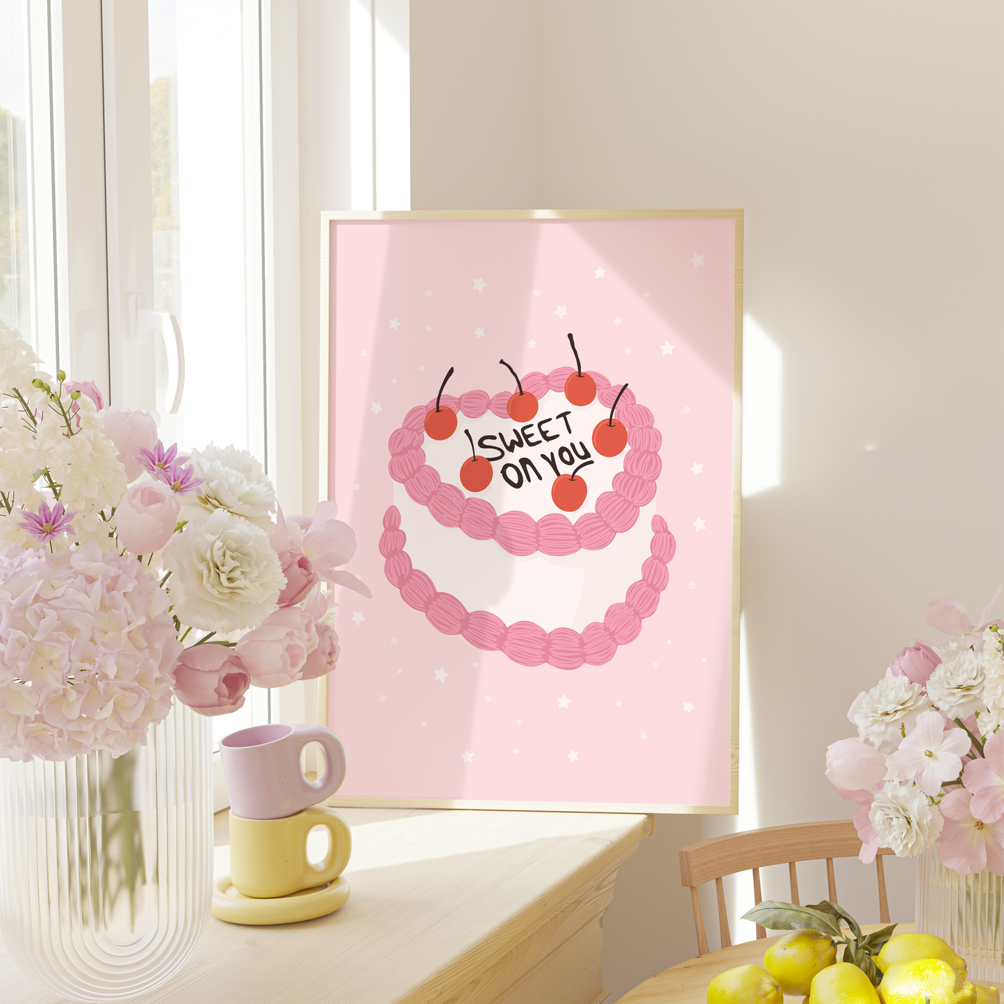 Sweet On You Cake Print