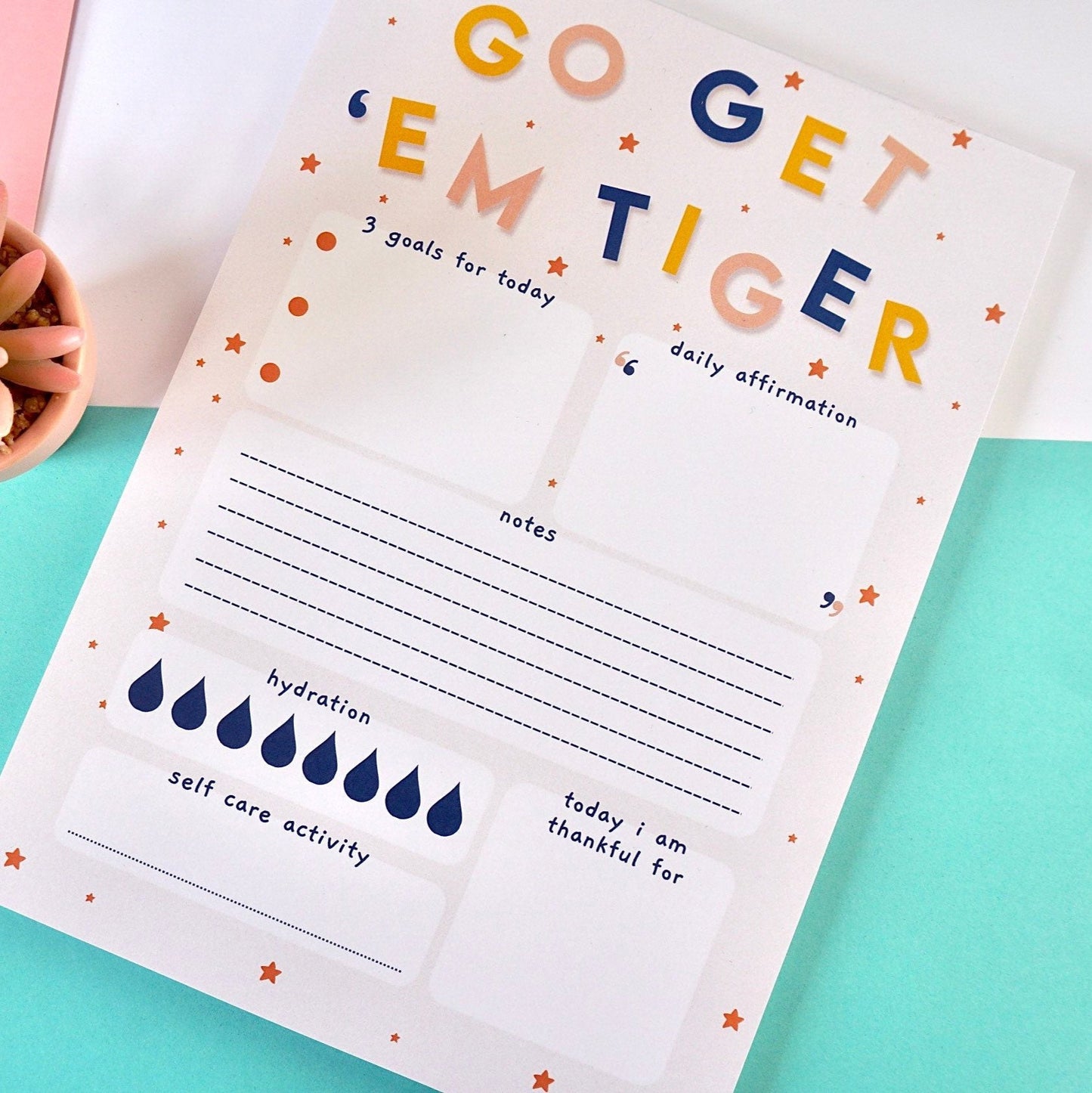 A4 Go Get Em Tiger Notepad