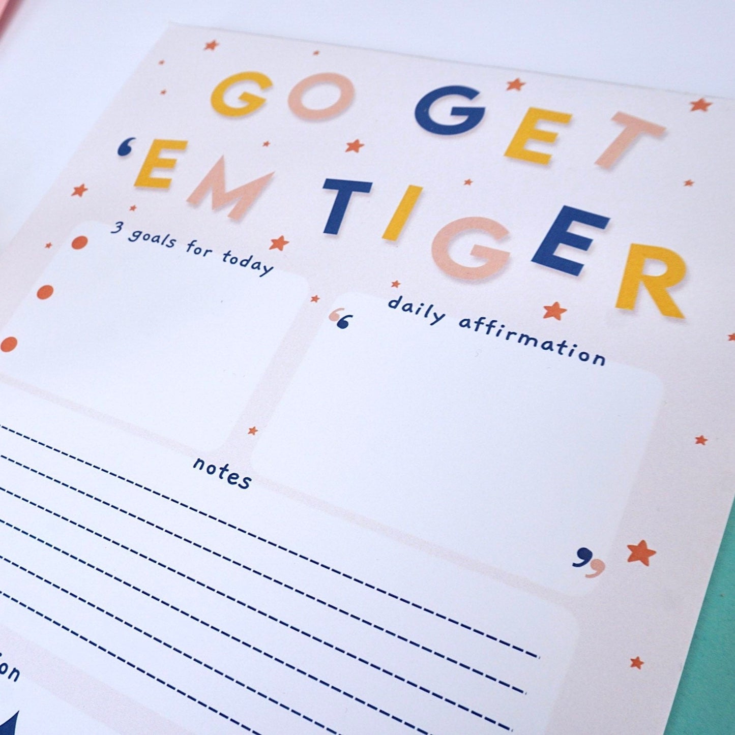 A4 Go Get Em Tiger Notepad