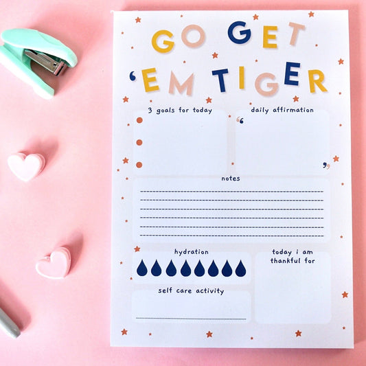 A4 Go Get Em Tiger Notepad