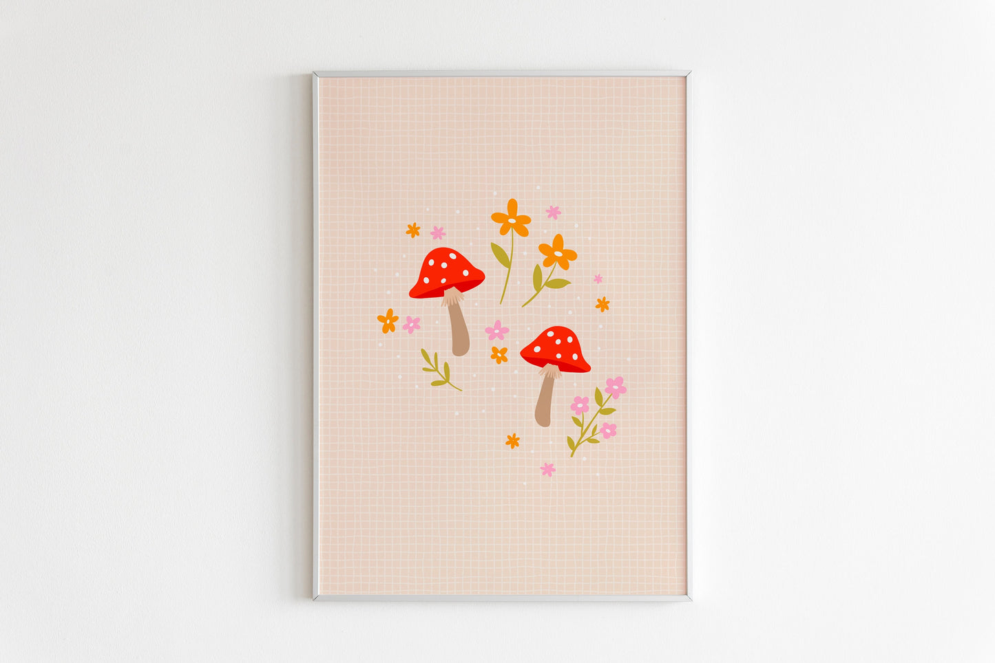 Cute Mushrooms Print