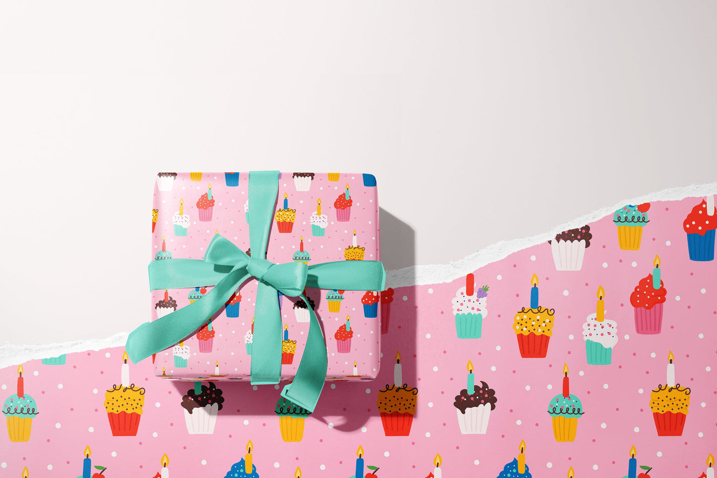 Birthday Cupcakes Gift Wrap (A2 Sheets)