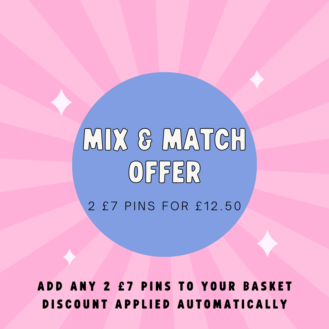 an infographic showing the wooden pin badge offer available.