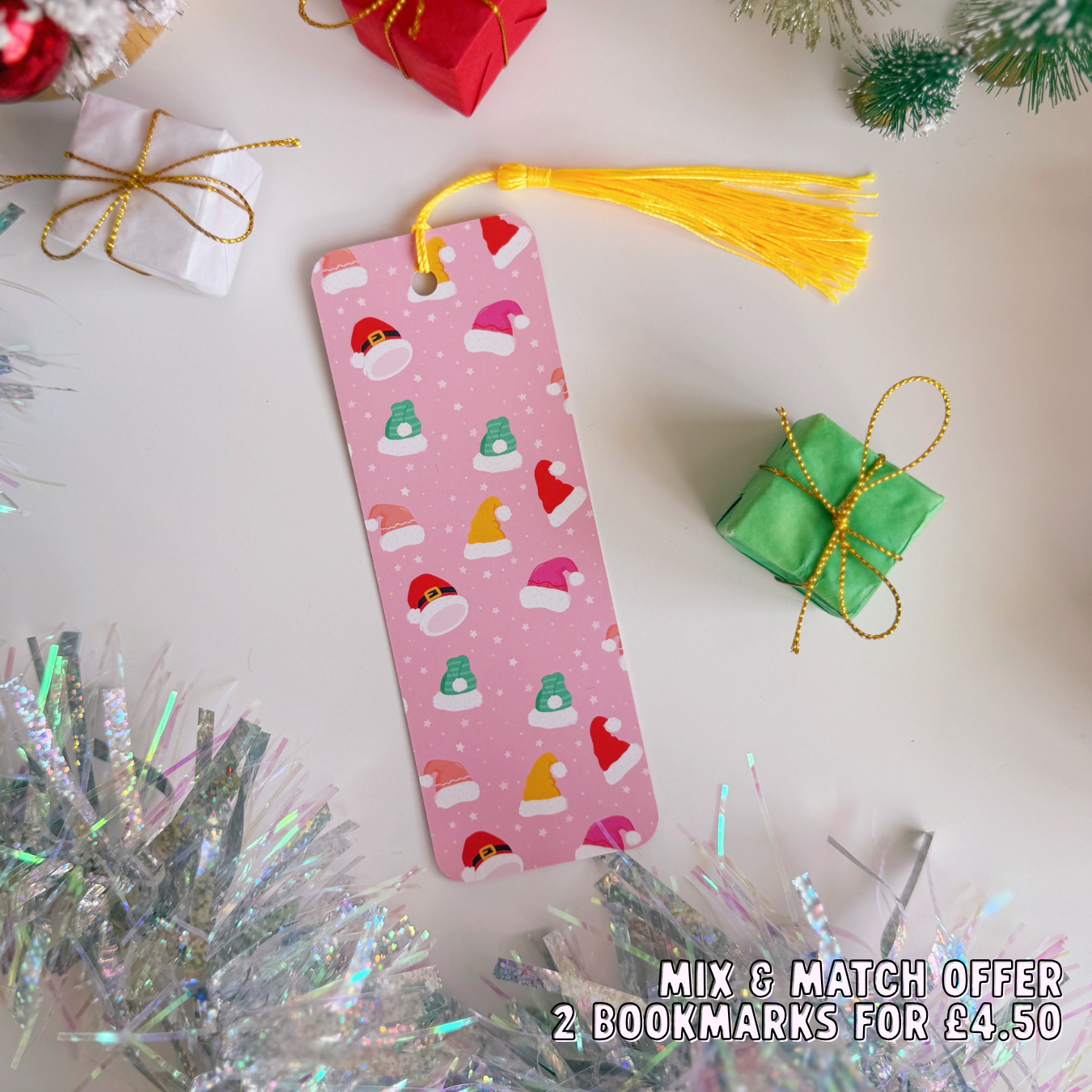 Christmas Hats Bookmark