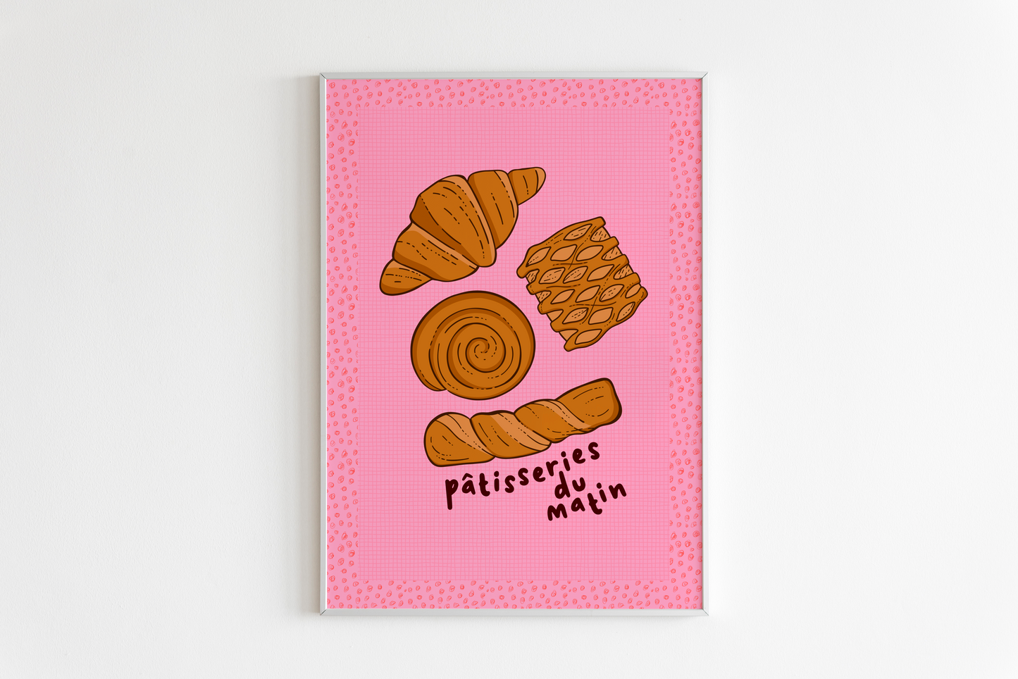 Pastries Print in Pink