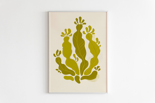 Abstract Cactus Print