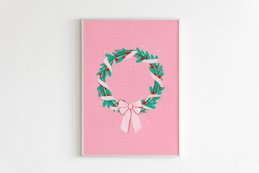 Christmas Wreath Print